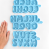Silicone Mould : Bubble Alpha Letter Silicone Moulds (A to Z) - TAT - MADE TO ORDER