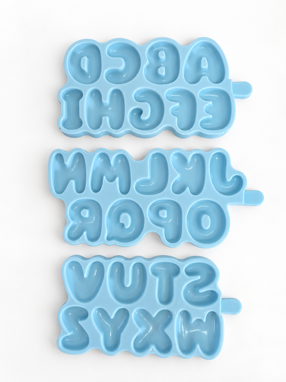 Silicone Mould : Bubble Alpha Letter Silicone Moulds (A to Z) - TAT - MADE TO ORDER