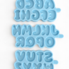 Silicone Mould : Bubble Alpha Letter Silicone Moulds (A to Z) - TAT - MADE TO ORDER