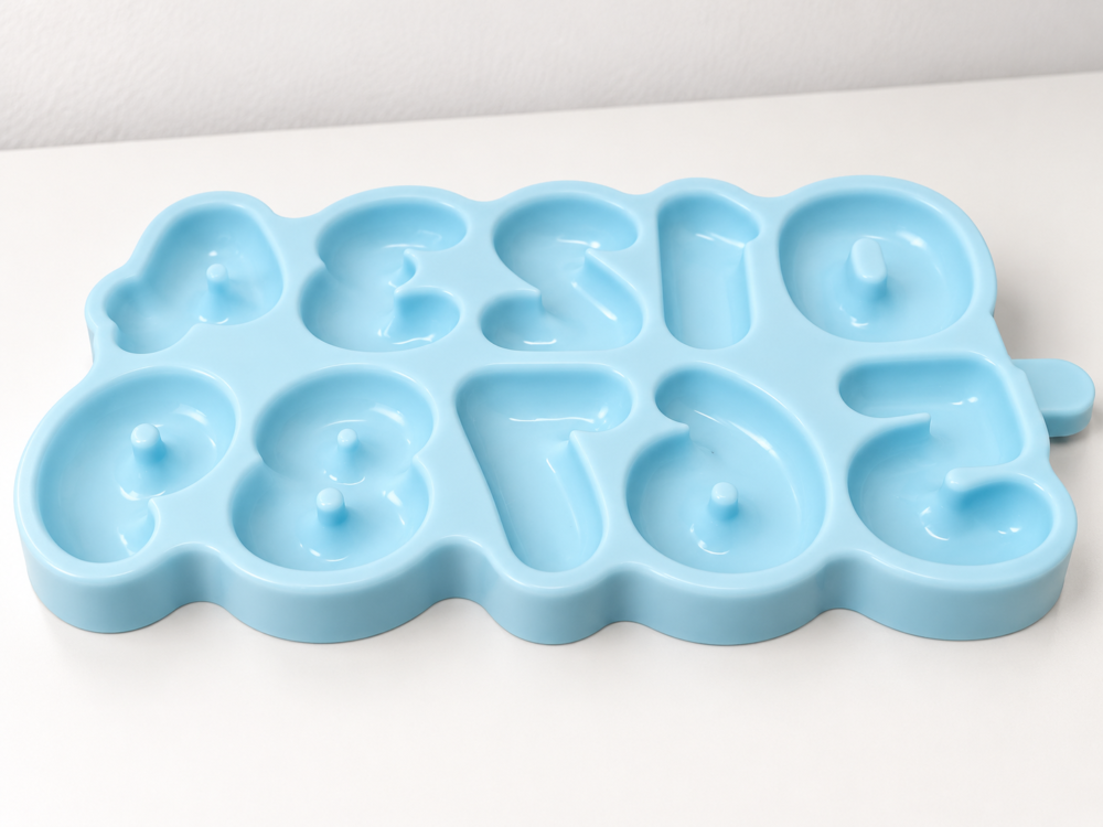 Silicone Mould : Bubble Numeric Silicone Mould (0- 9) - TAT - MADE TO ORDER
