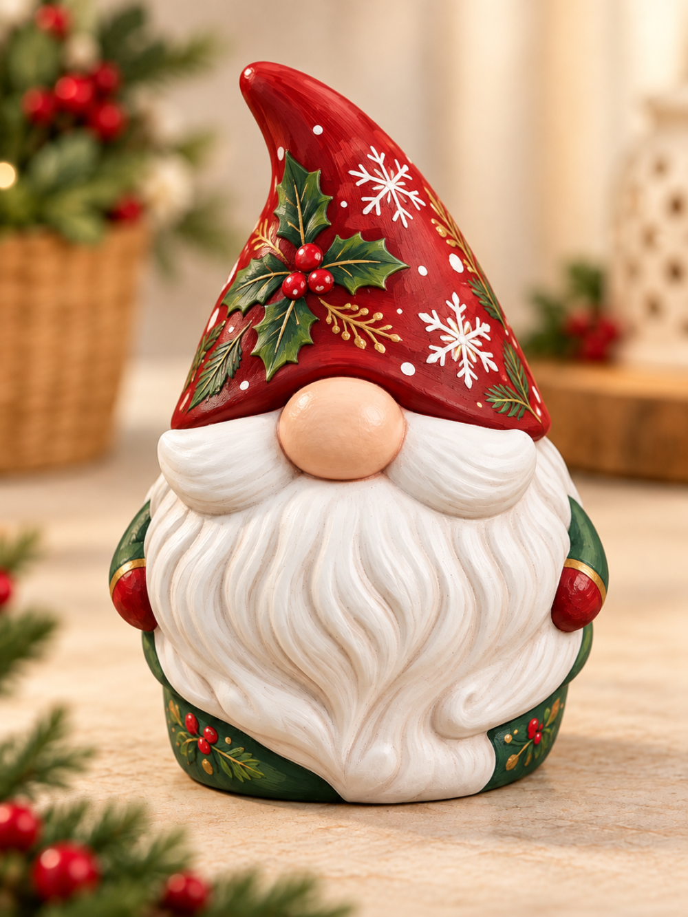Silicone Mould : 2 Piece Large Gnome with Removable Hat Lid Silicone Mould (Gno01)