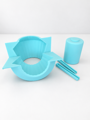 Silicone Mould : 2D Kawaii Dumpling/Bao Bun Character Silicone Mould