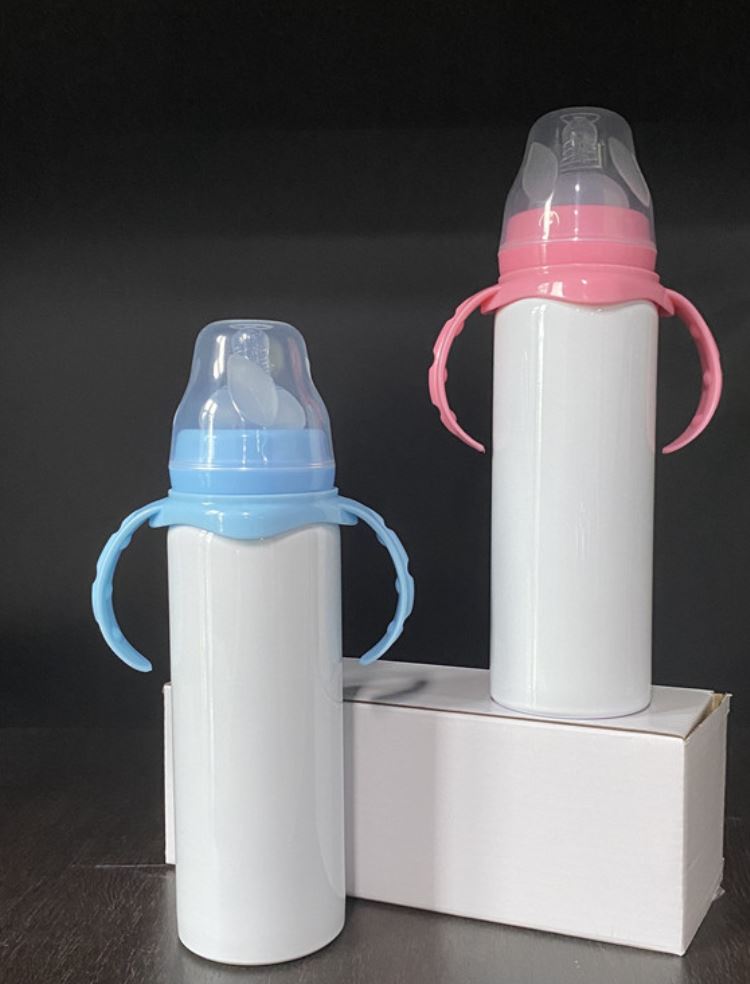 8oz (240ml) Baby Steel Bottles Now in Stock SA Sublimation Blanks