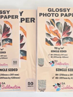 Arts & Crafts : 115gsm Glossy Photo Paper (A4 & A3)