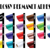 Adhesive Vinyl : 12 by 12 inch Permanent Glossy Solid Colours