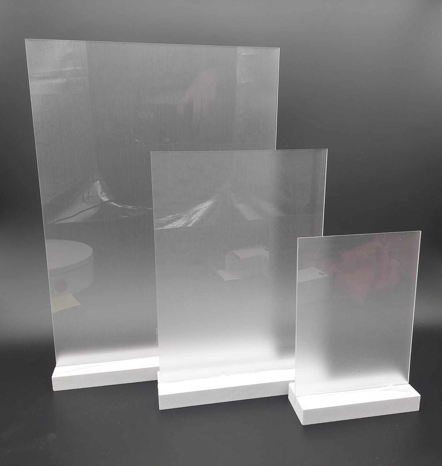 Acrylic Blanks : Crystal Clear Frost A5, A4, A3 Sheets - SA
