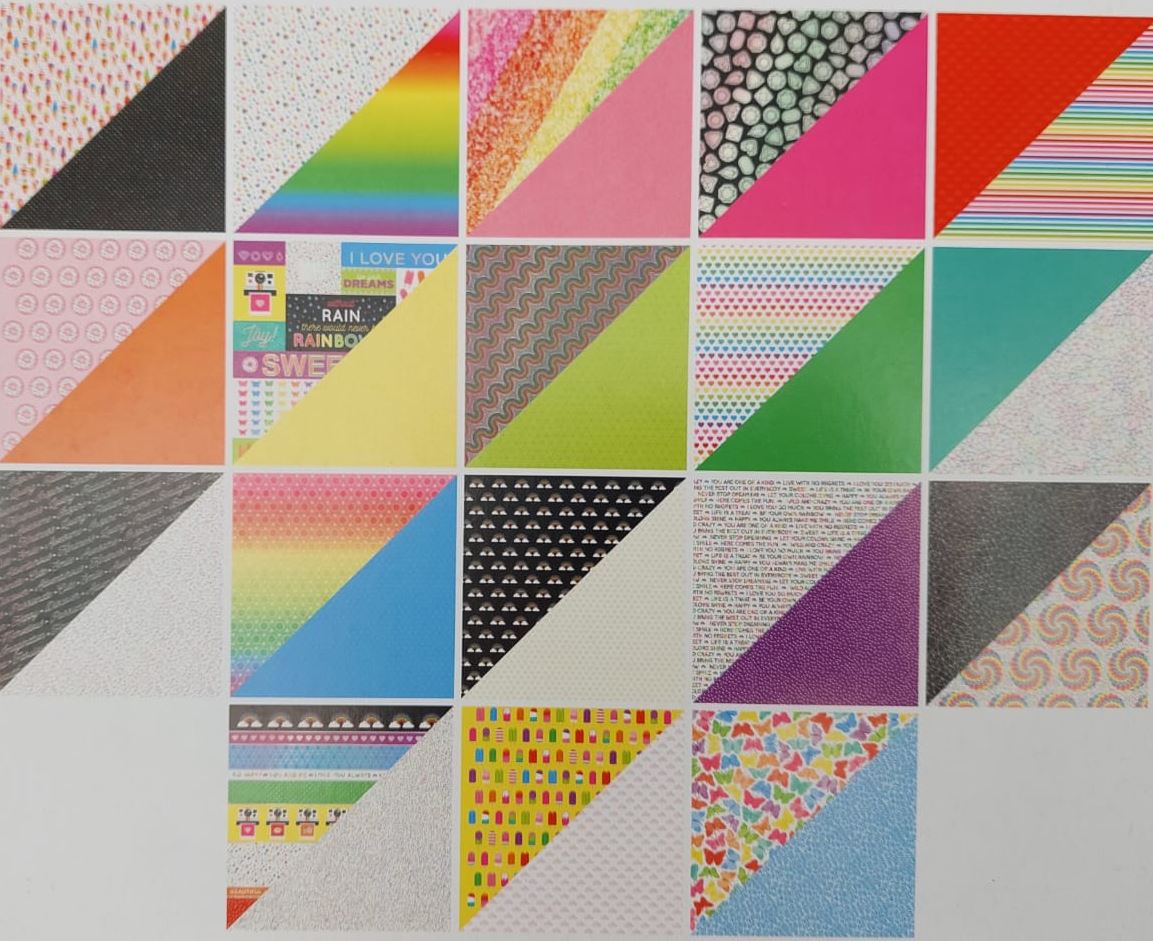 Printed Cardstock Books Rainbow Splash SA Sublimation Blanks