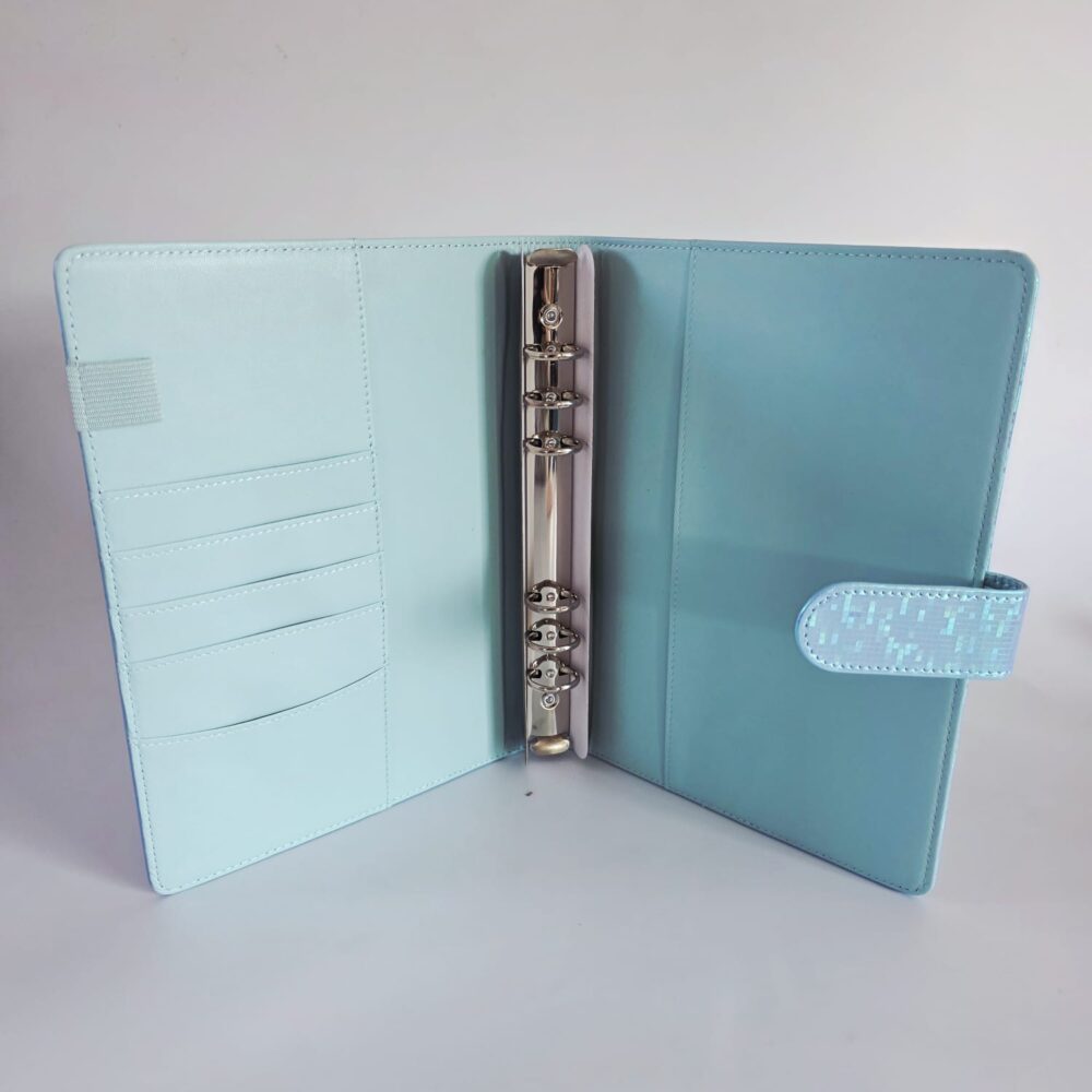 Irr_blueinner3 Budget Binders : A5 Iridescent Budget Binders