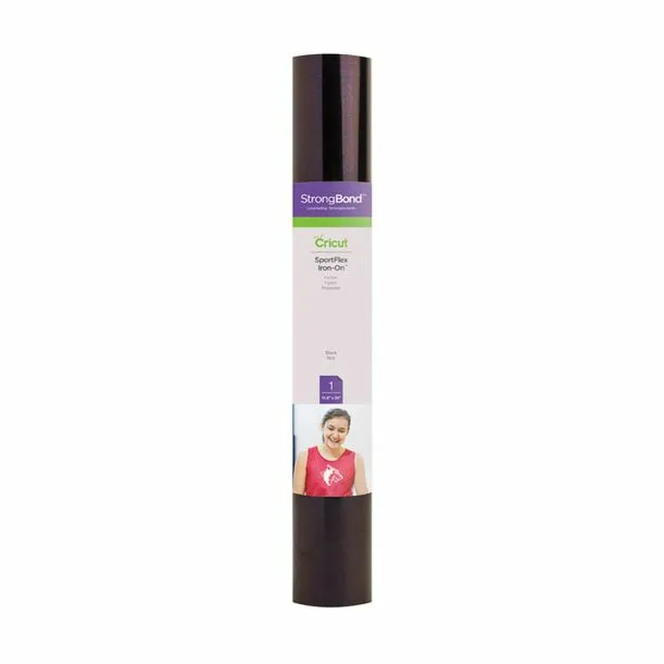 83959228 4305518693 2007660 - Cricut SportFlex Iron-On 30x60cm (Black) Thin and lightweight to stretch and flex on active wear