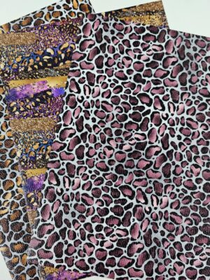 Faux Leather : 1 Piece Botanical Black/White (BOT)