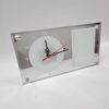 Sublimation Blanks : Rectangular Mirror Glass Clocks For Sublimation (Includes a Photo Frame)