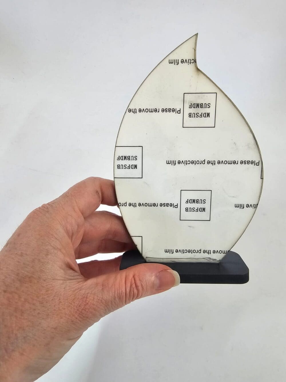 Laser Sublimation Blanks : 3mm Super Glossy Single or Double Sided Sublimation MDF Plaque/Award ONE FLAME