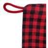 Christmas Blanks : Black/Red Checked Top Plaid Canvas Christmas Stocking