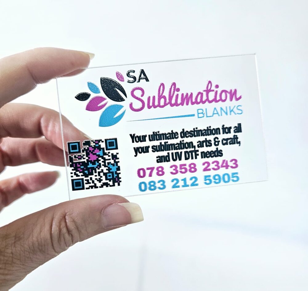 BusinessCard4 UV DTF : Acrylic Business Cards Direct Print (1, 1.5mm)