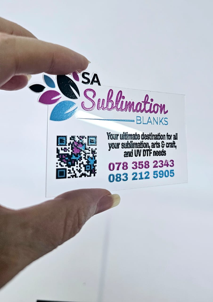 BusinessCard6 UV DTF : Acrylic Business Cards Direct Print (1, 1.5mm)