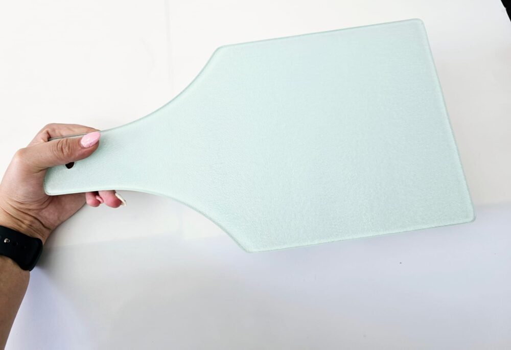 Sublimation Blanks : Glass Cheese Cutting Boards (Textured)  (TTX)