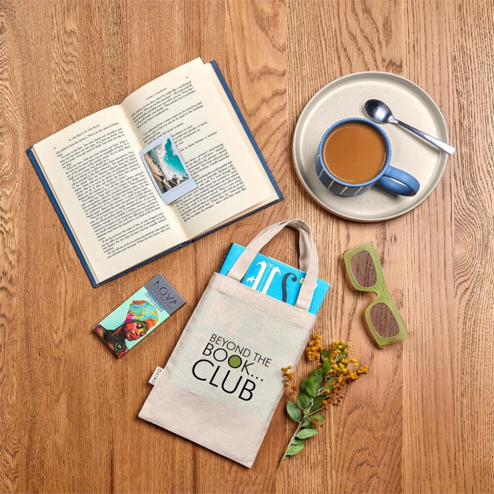 Okiyo Kouri Mini Cotton Gift Bag with bag Sublimation Blanks : Okiyo Chinsai Natural Mini Jute & Cotton Gift Bag (AMD)(BG-OK-475)