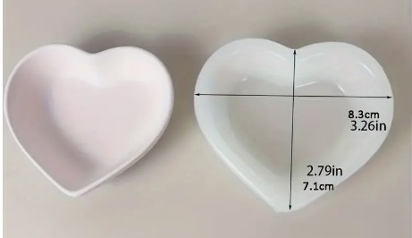 Silicone Moulds : Heart Shaped Bowl Silicone Mould