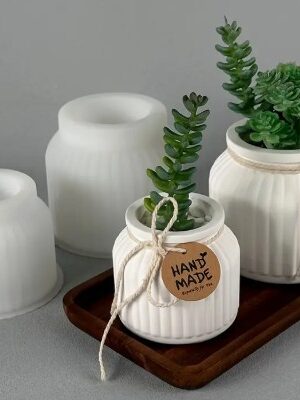 Silicone Moulds : Small & Large Round Striped Silicone mould