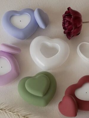 Silicone Moulds : Silicone Heart Shaped Jar (SHSJ)
