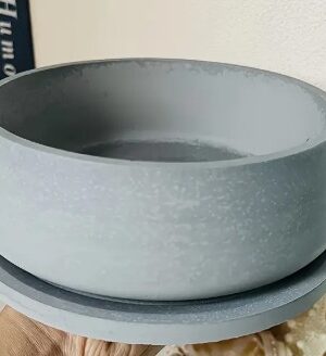 Silicone Mould : 2 Piece Large Round Bowl + Tray  Silicone Mould (LBT)