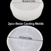 Silicone Mould : 2 Piece Large Round Bowl + Tray  Silicone Mould (LBT)