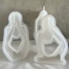 Silicone Mould : 3 Piece Abstract Figurine Silicone Mould (CODE TUM_3AFSM)