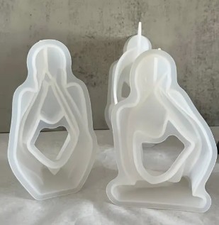Silicone Mould : 3 Piece Abstract Figurine Silicone Mould (CODE TUM_3AFSM)