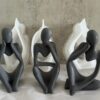 Silicone Mould : 3 Piece Abstract Figurine Silicone Mould (CODE TUM_3AFSM)