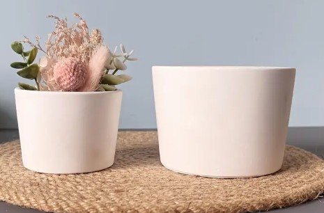 Silicone Mould : Dual-Size Cylindrical Flower Pots Silicone Mould (DZFP)