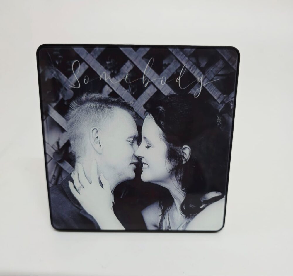 Sublimation Blanks : USB Bluetooth Black Blank Glass Music Fridge Magnet