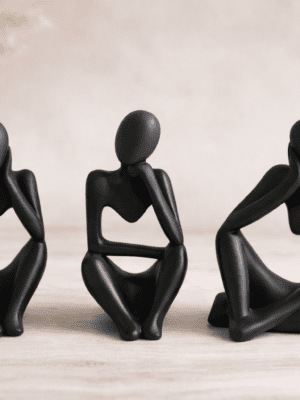 CODE TUM_3AFSM_4 Silicone Mould : 3 Piece Abstract Figurine Silicone Mould (CODE TUM_3AFSM)