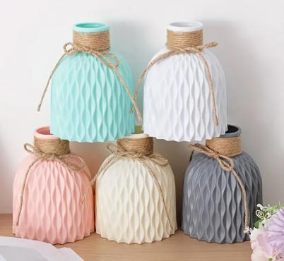 Silicone Mould : 1 piece Bohemian Styled Water ripple vase Silicone Mould (WRV)