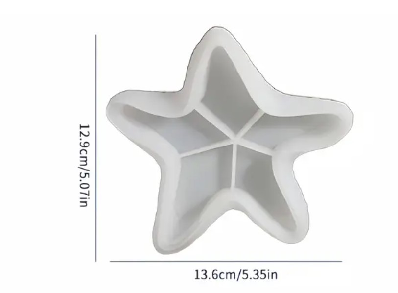 Silicone Moulds : Scallop Star Shell Silicone Mould (Sc01)
