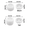 Silicone Mould : Camellia Bloom Flower Jar Silicone Mould (Short & Tall) [CB2]