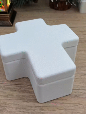 Silicone Mould : Cross Keepsake Box Silicone Mould (CrsBox)