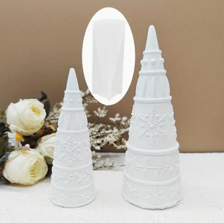 3D 2Piece Christmas Tree (3D_2Pc_CT) 5 Silicone Mould : 3D 2Piece Christmas Tree (3D_2Pc_CT)