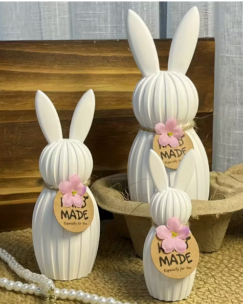 Silicone Moulds : 3 Piece Silicone Rabbit Set (3Pcbun)