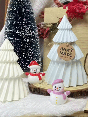 Silicone Mould : 2 Piece Irregular Christmas Tree Silicone Mould (Small & Large) TRCO