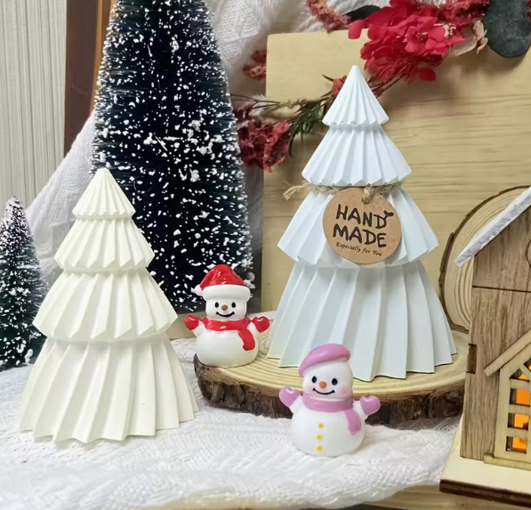 Silicone Mould : 2 Piece Irregular Christmas Tree Silicone Mould (Small & Large) TRCO