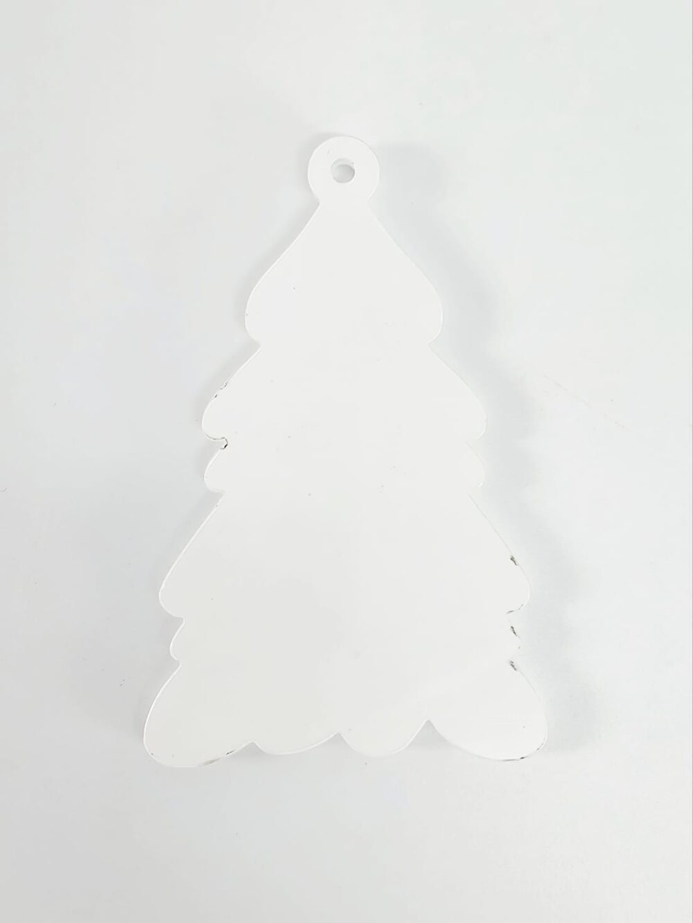 Subli;Clear Acrylic Tree Style 2 Laser Sublimation Blanks : Subli-Acyrlic (with white coating) Christmas Ornament : Tree Style 2 (3mm or 4mm)