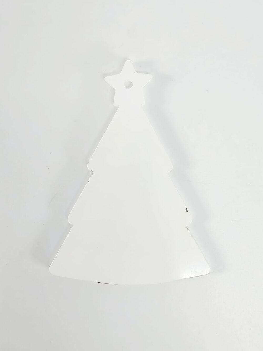 Subli;Clear Acrylic Tree Style 3 Laser Sublimation Blanks : Subli-Acyrlic (with white coating) Christmas Tree Shapes : Tree Style 3 with star (3mm or 4mm)