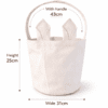 Sublimation Blanks : Easter Bunny WHITE Ears Sublimation Bags – Single or Pack of 5 (Locally crafted. Community‑supporting)