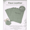 A4_FL_SageGreen_Cover Direct UV Print : Direct to Litchi Faux Leather : A4 Sheets (Pack of 5) : Sage Green
