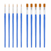 Longpaintbrushes_Pointandflat Arts & Crafts : Long Paint Brushes (Set of 10)