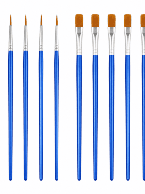 Longpaintbrushes_Pointandflat Arts & Crafts : Long Paint Brushes (Set of 10)